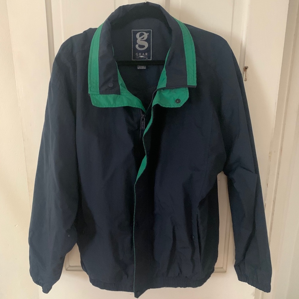 GEAR blue and green vintage jacket